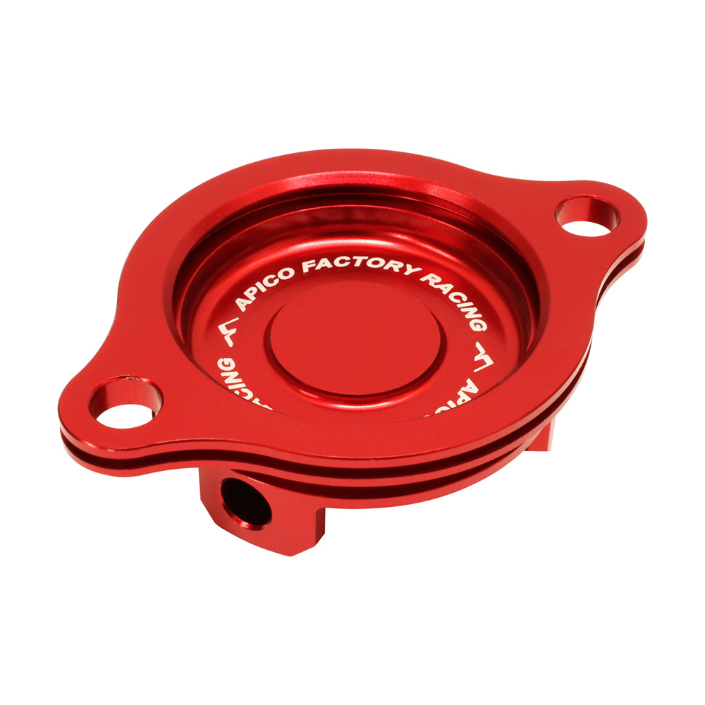 OIL FILTER COVER HONDA CRF250R 04-09, CRF250X 04-19 RED