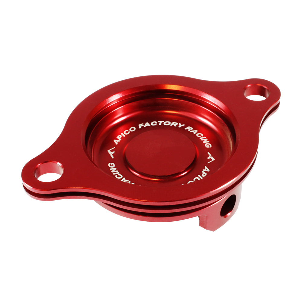 OIL FILTER COVER HONDA CRF450R 02-08, CRF450X 05-18 RED