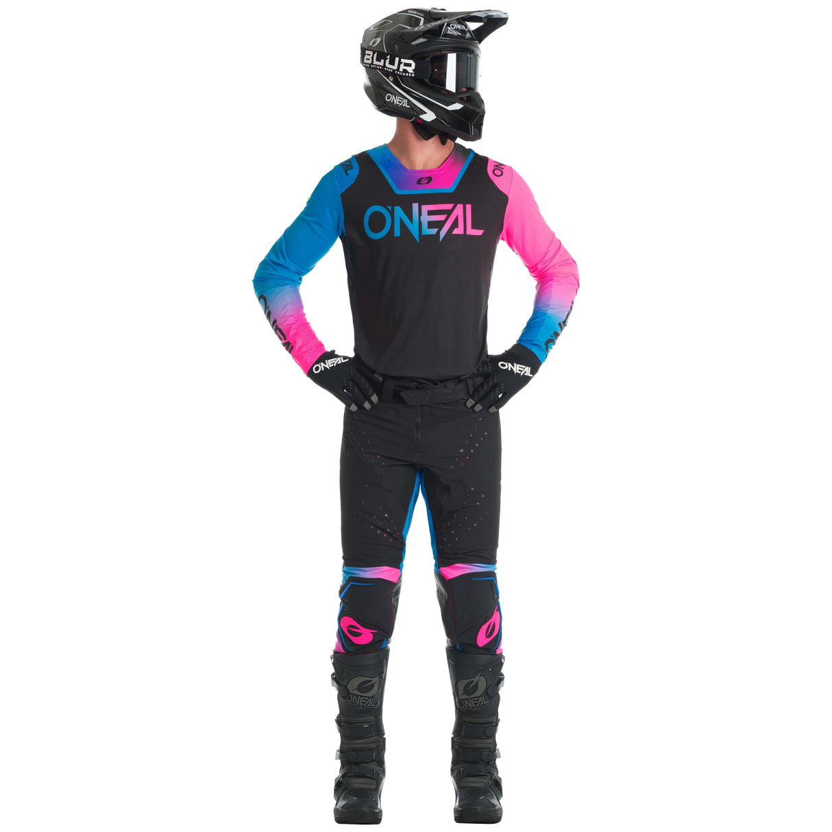 O'Neal Prodigy Kit Combo Black/Neon Pink