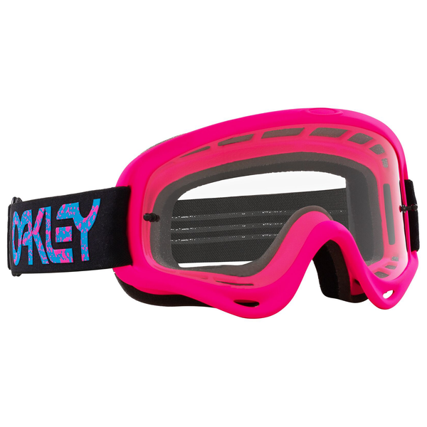 OAKLEY O-FRAME MX GOGGLE (PINK SPLATTER) CLEAR LENS