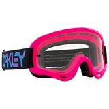OAKLEY O-FRAME MX GOGGLE (PINK SPLATTER) CLEAR LENS
