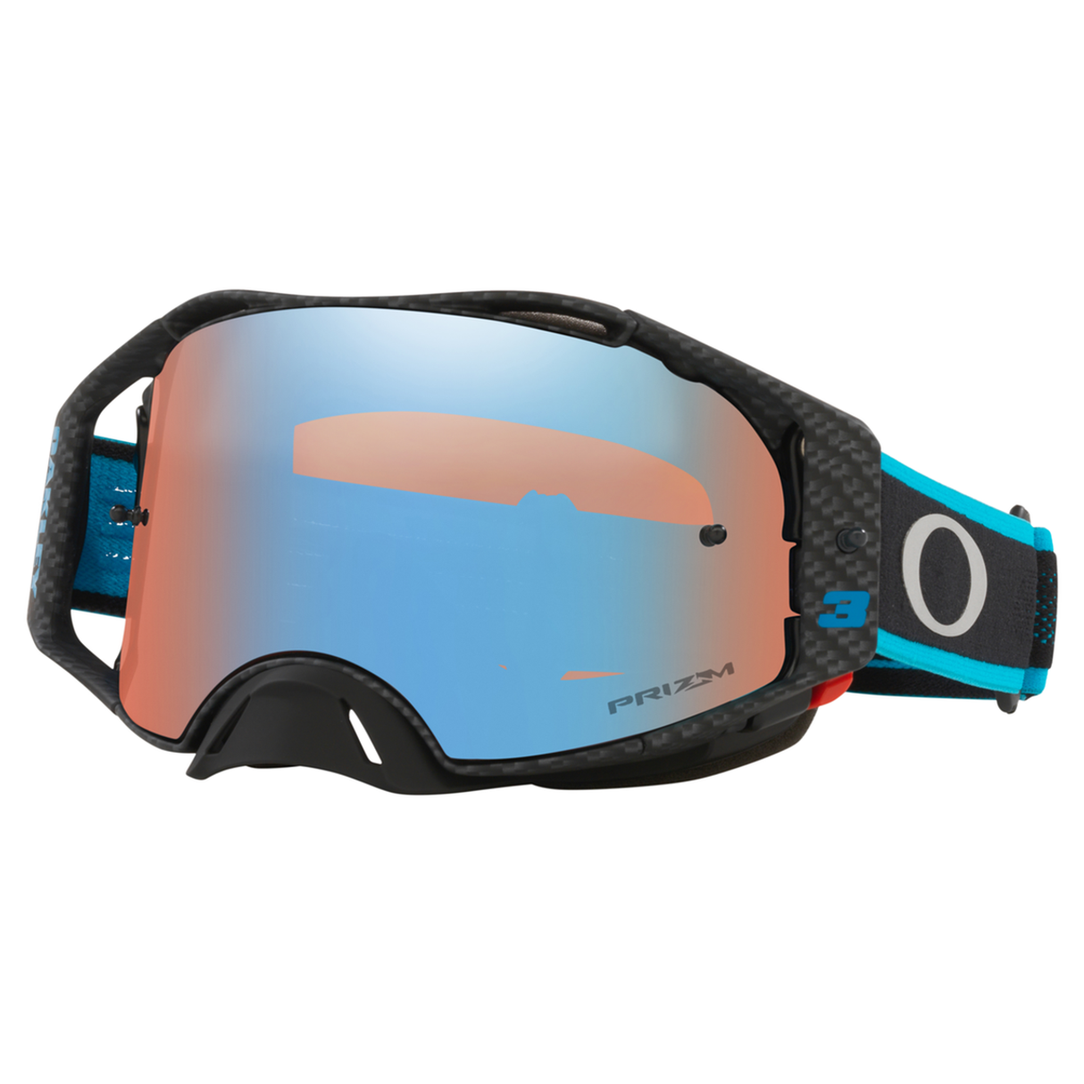 Oakley Airbrake Eli Tomac MX Goggle (Carbon/Blue/Black) Prizm Sapphire Lens