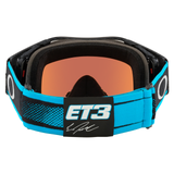 Oakley Airbrake Eli Tomac MX Goggle (Carbon/Blue/Black) Prizm Sapphire Lens