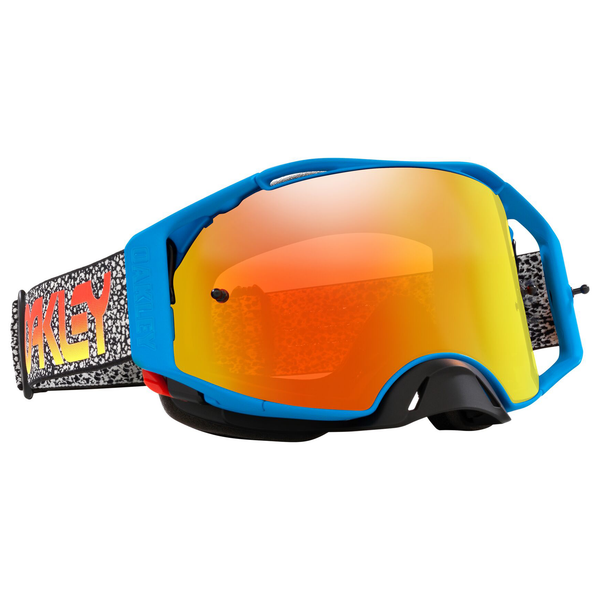 OAKLEY AIRBRAKE MX GOGGLE (BLUE CRACKLE) PRIZM MX TORCH LENS