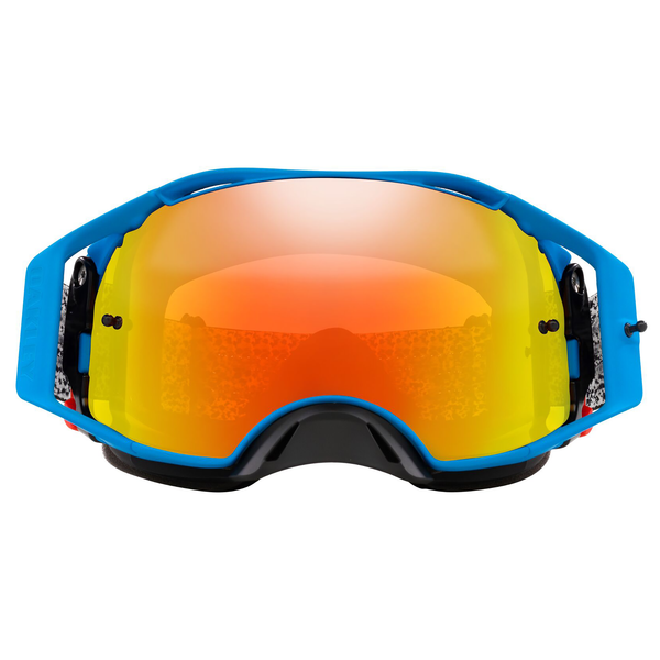 OAKLEY AIRBRAKE MX GOGGLE (BLUE CRACKLE) PRIZM MX TORCH LENS