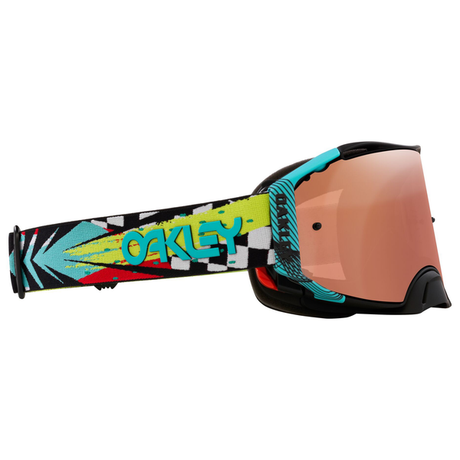 OAKLEY AIRBRAKE JEFFREY HERLINGS SIGNATURE MX GOGGLE (BLACK/TEAL/YELLOW) PRIZM MX BLACK LENS