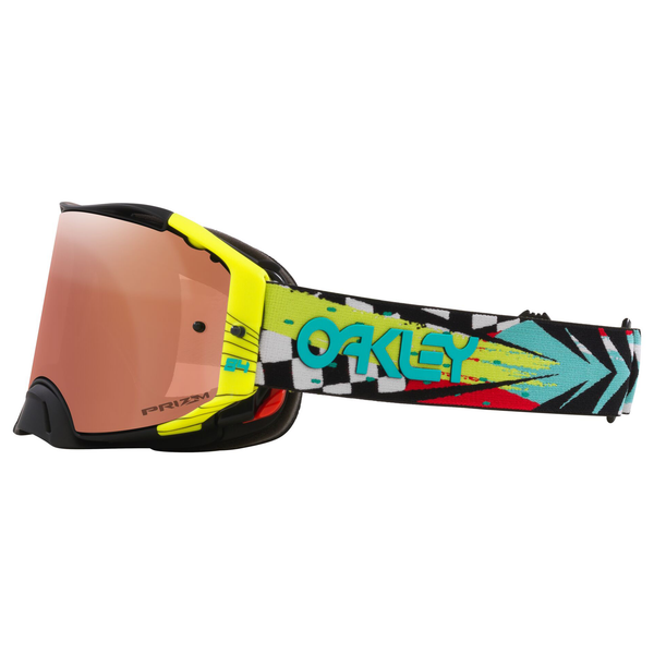 OAKLEY AIRBRAKE JEFFREY HERLINGS SIGNATURE MX GOGGLE (BLACK/TEAL/YELLOW) PRIZM MX BLACK LENS