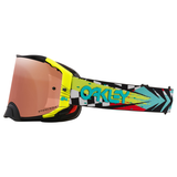 OAKLEY AIRBRAKE JEFFREY HERLINGS SIGNATURE MX GOGGLE (BLACK/TEAL/YELLOW) PRIZM MX BLACK LENS