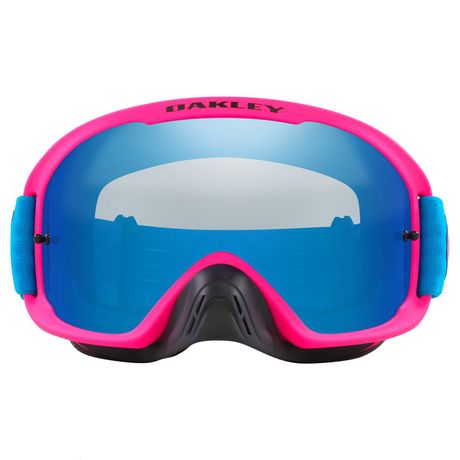 Oakley O Frame 2.0 Pro MX Goggle (Blue Crackle) Black Ice Iridium Lens