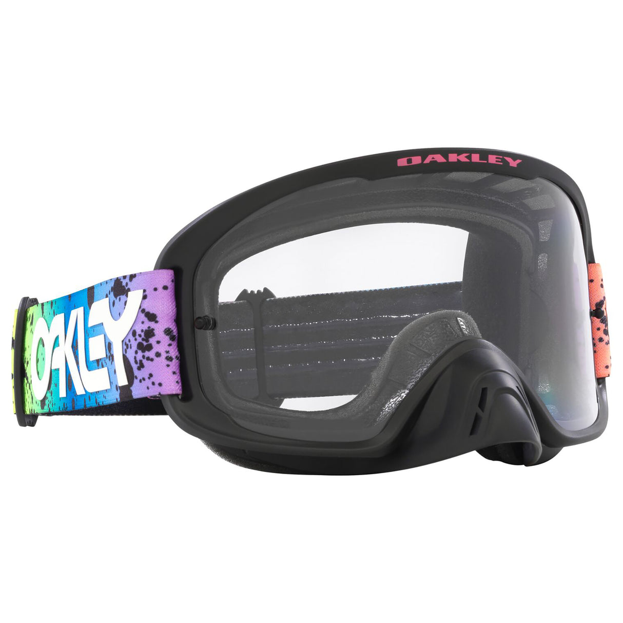 Oakley O Frame 2.0 Pro MX Goggle (Black Splatter) Clear Lens