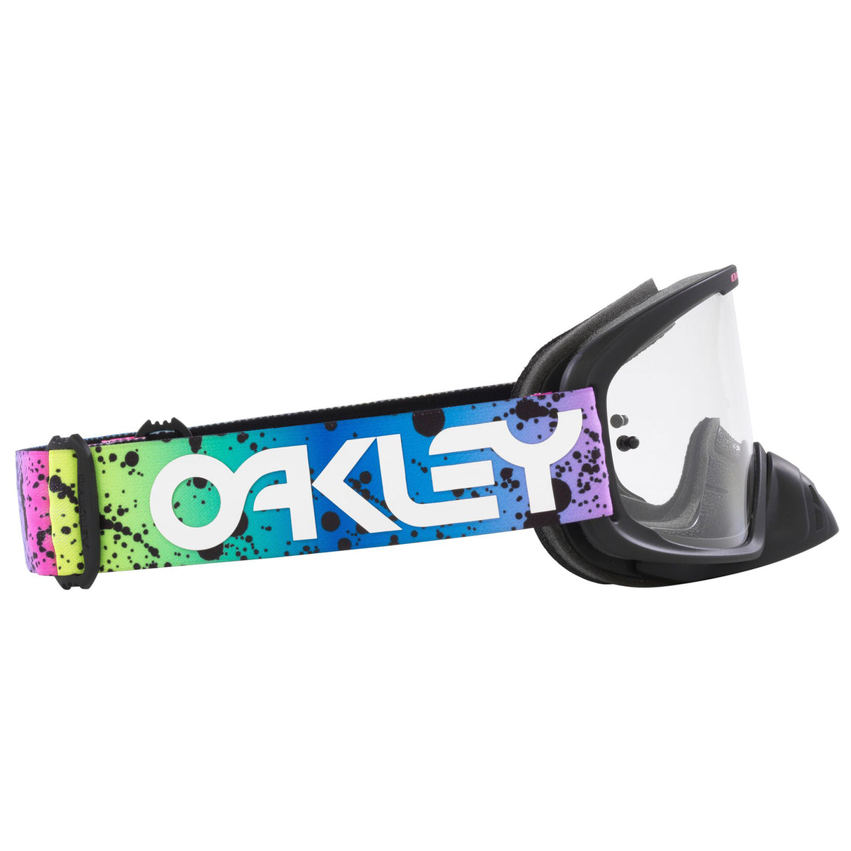 Oakley O Frame 2.0 Pro MX Goggle (Black Splatter) Clear Lens