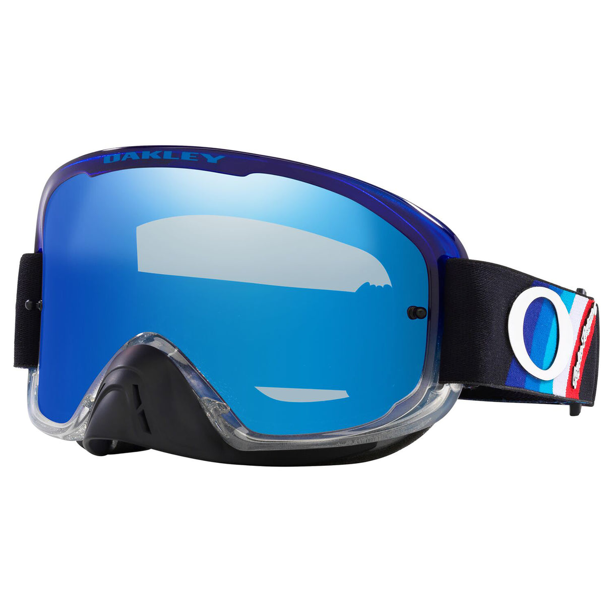 Oakley O Frame 2.0 Pro TLD Collection MX Goggle (Black Stripes) Black Ice Iridium Lens