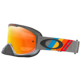 Oakley O Frame 2.0 Pro TLD Collection MX Goggle (Grey Stripes) Fire Iridium Lens