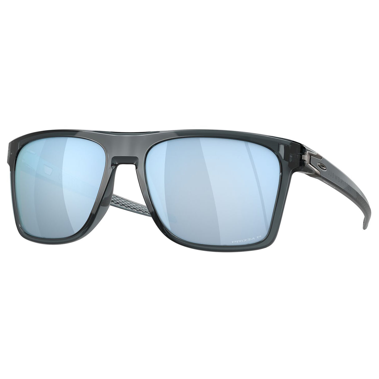 Oakley Leffingwell Sunglasses (Crystal Black) Prizm Deep Water Polarized Lens