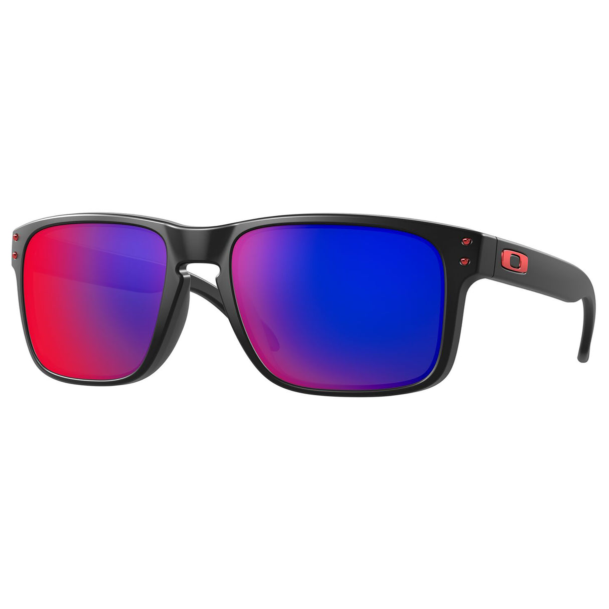Oakley Holbrook Sunglasses (Matte Black) Positive Red Iridium Lens