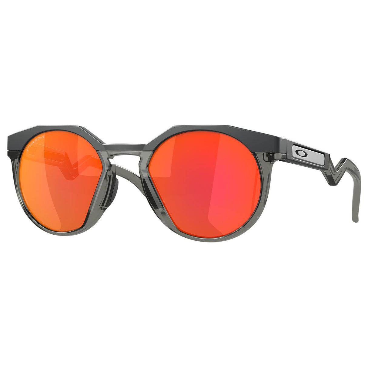 Oakley HSTN Sunglasses (Matte Carbon/Grey Smoke) Prizm Ruby Lens