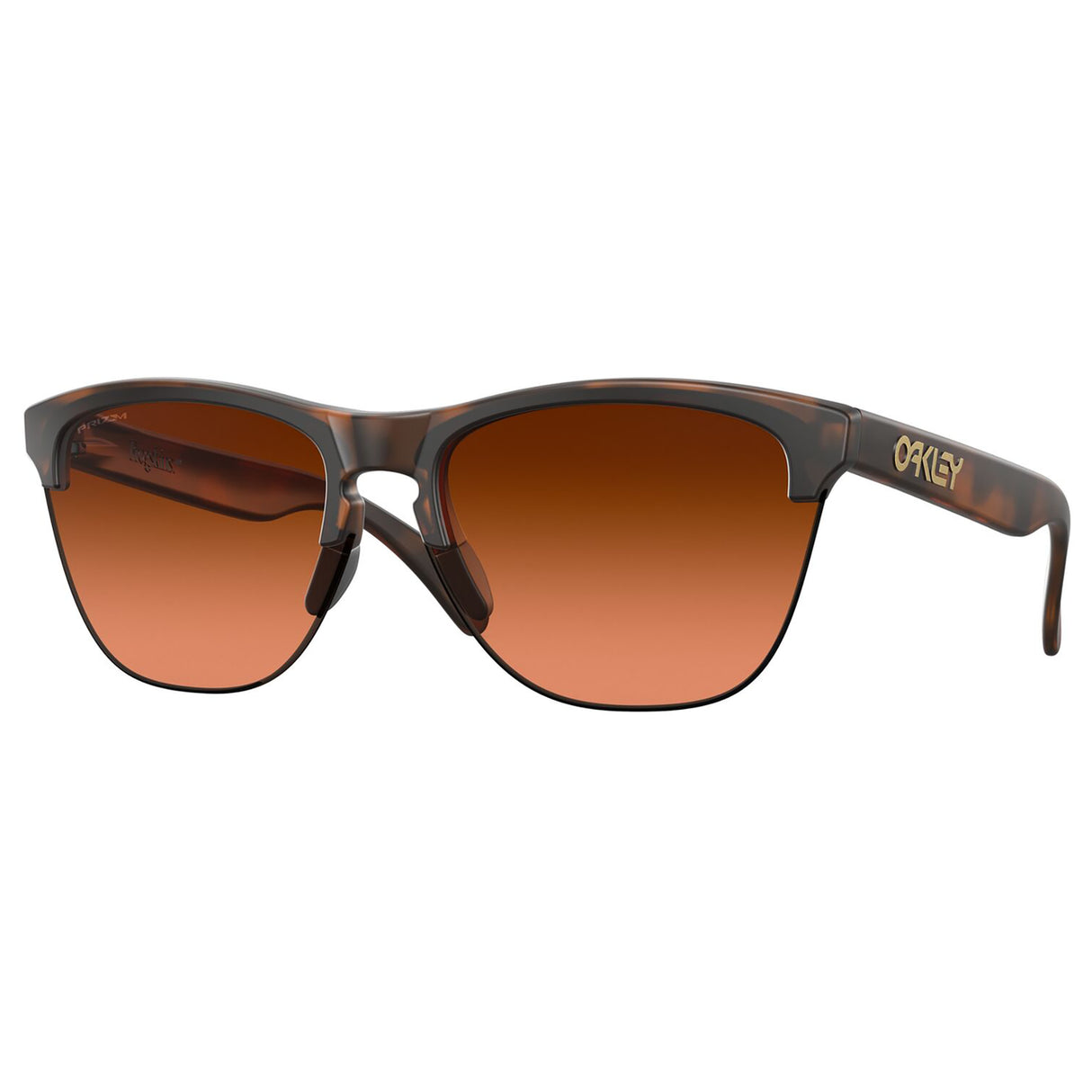 Oakley Frogskins Lite Sunglasses (Matte Brown Tortoise) Prizm Brown Gradient Lens