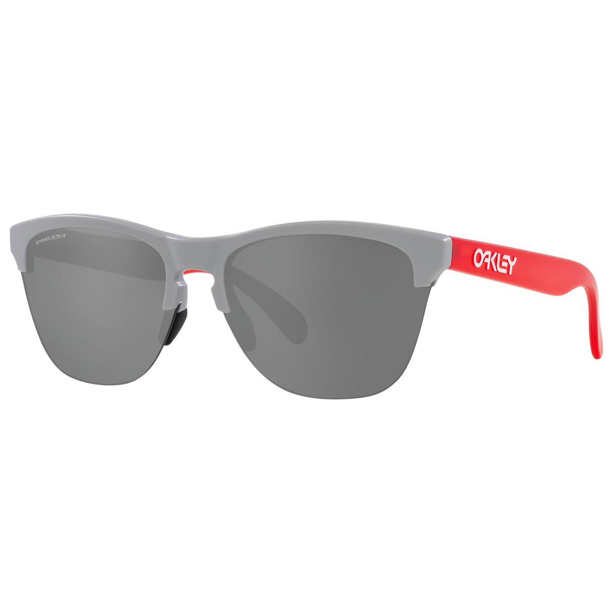 Oakley Frogskins Lite Sunglasses (Matte Fog Red) Prizm Black Lens