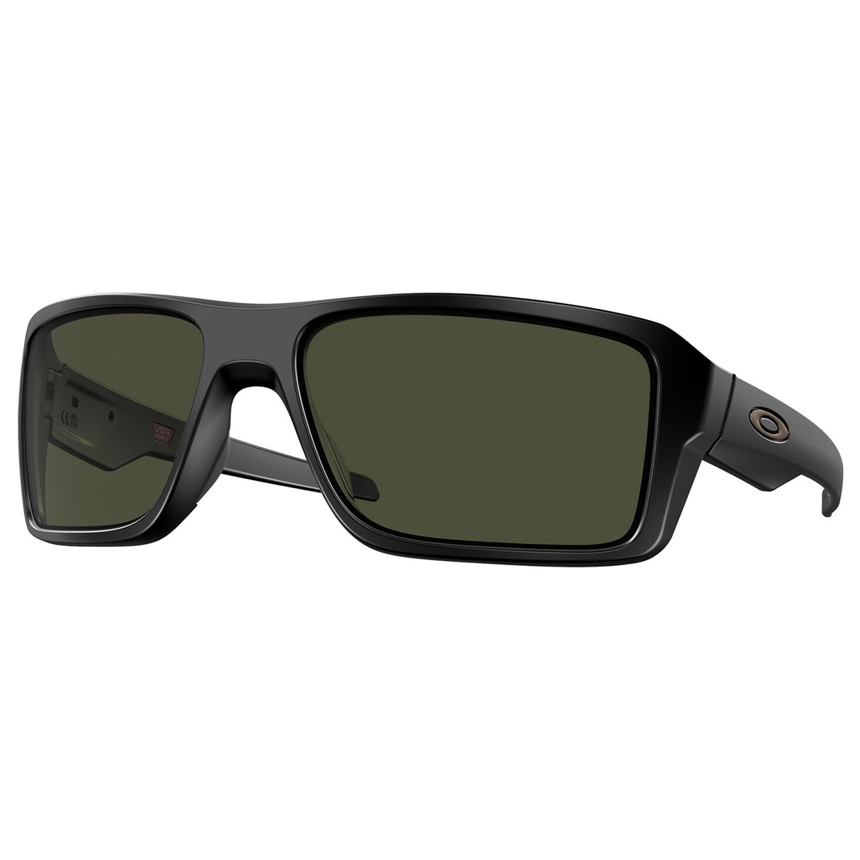 Oakley Double Edge Sunglasses (Matte Black) Dark Grey Lens