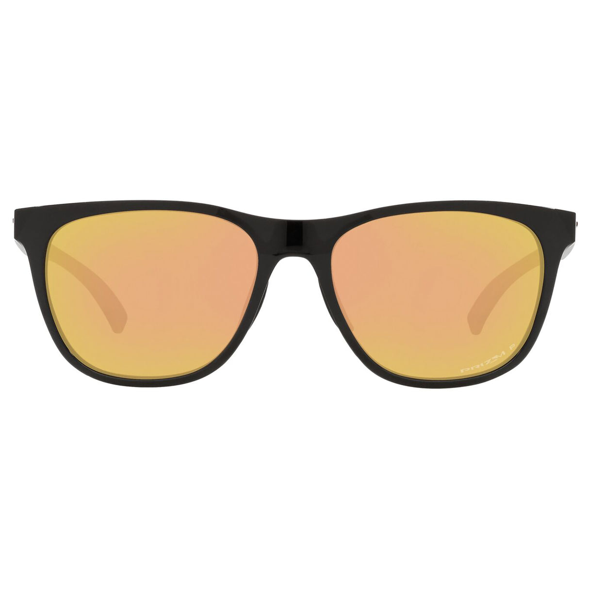 Oakley Leadline Sunglasses (Polished Black) Prizm Rose Gold Polarized Lens
