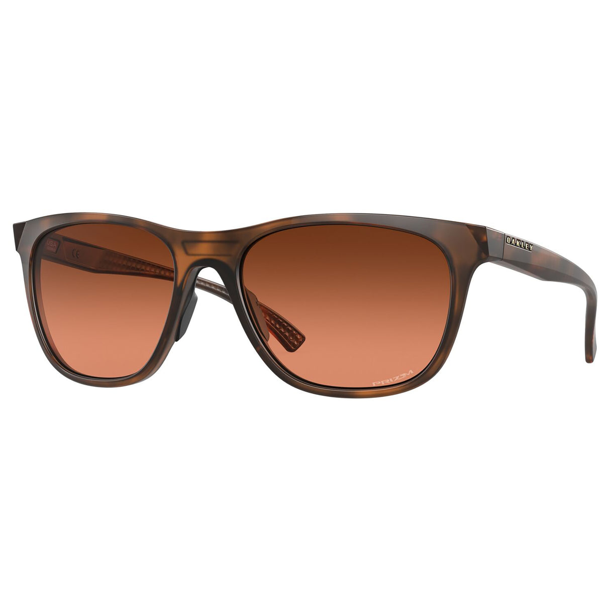 Oakley Leadline Sunglasses (Matte Brown Tortoise) Prizm Brown Gradient Lens