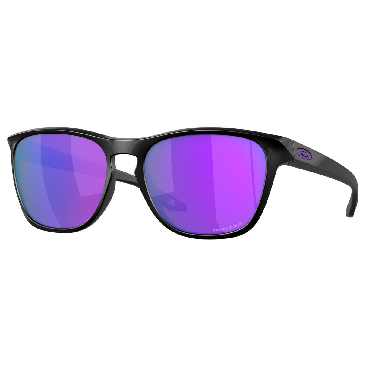 Oakley Manorburn Sunglasses (Matte Black) Prizm Violet Lens