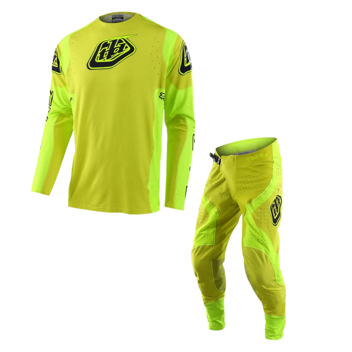 Troy Lee Designs SE Ultra Sequence Flo Yellow Kit Combo