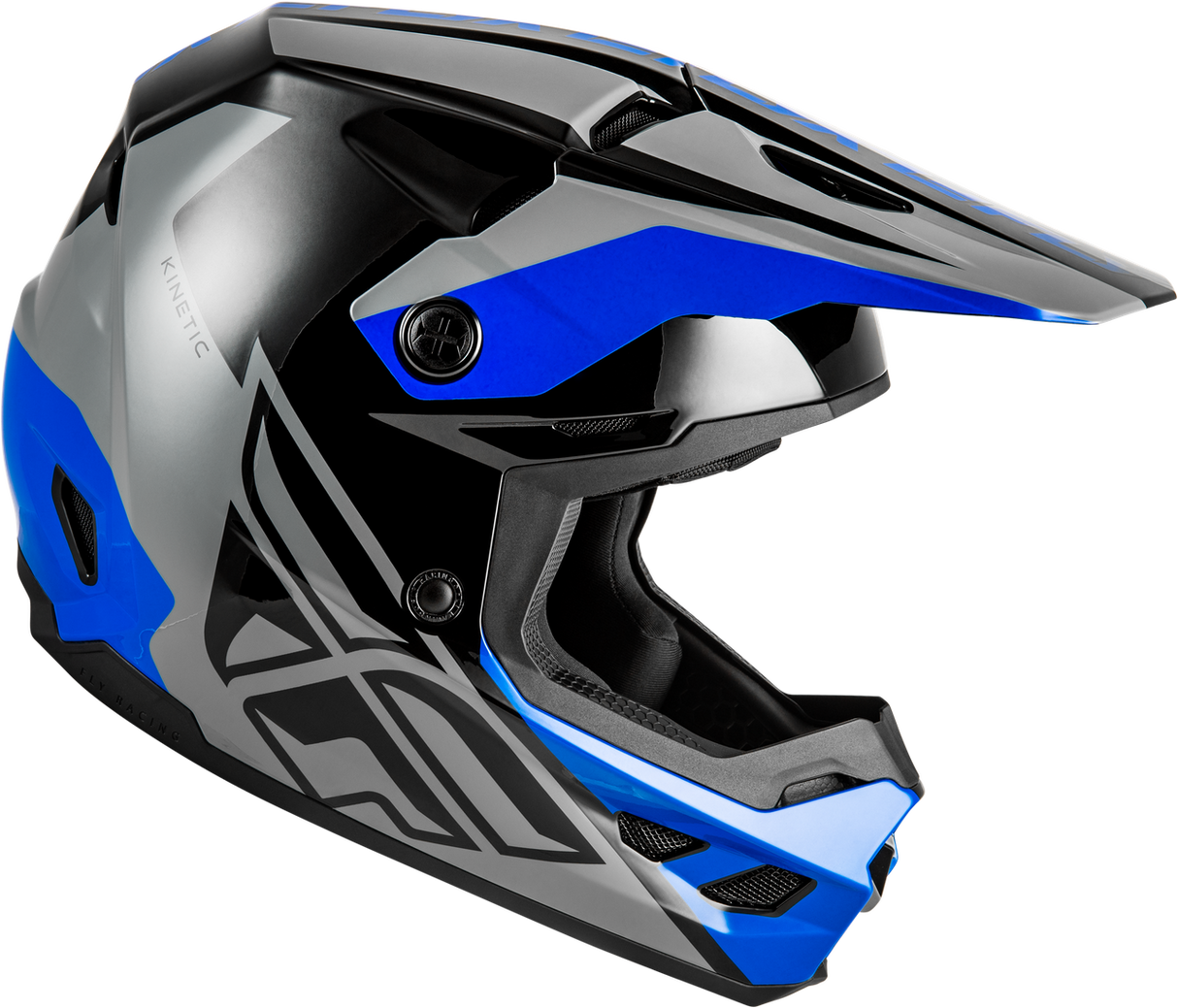 Kinetic Crest Helmet - Grey/Black/Blue