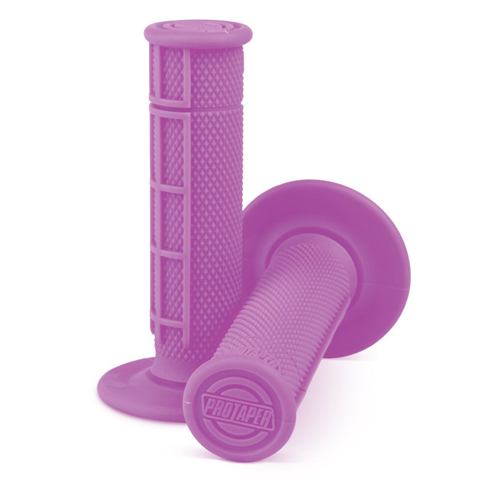 HANDLEBAR GRIP SINGLE DENSITY HALF WAFFLE PURPLE