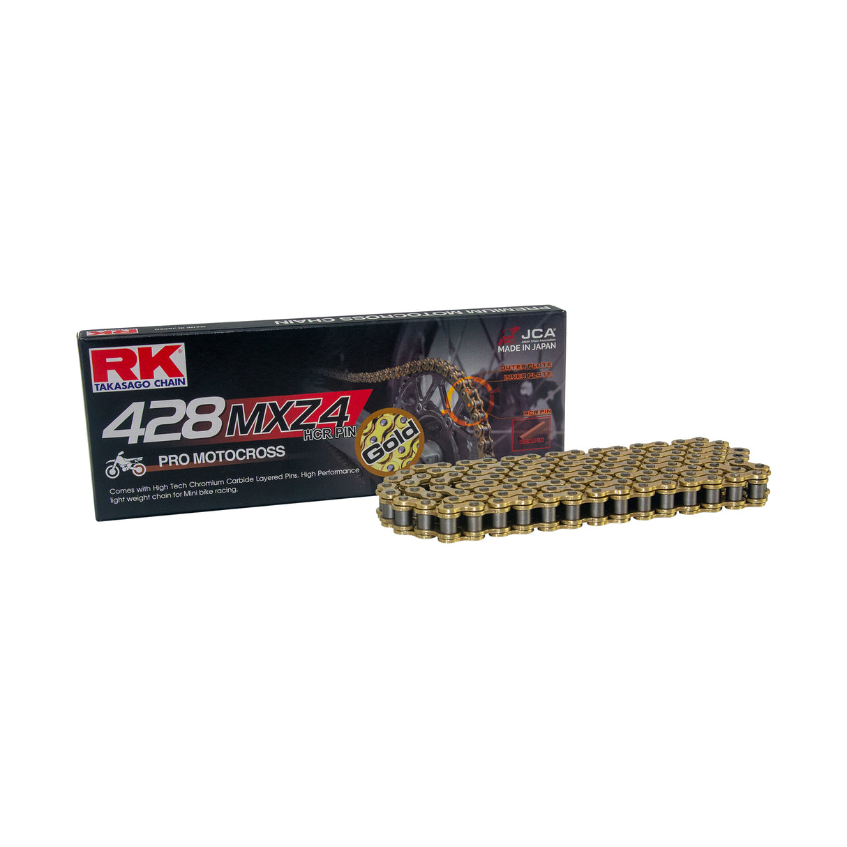 RK GB428MXZ4-118 Gold Pro MX Chain