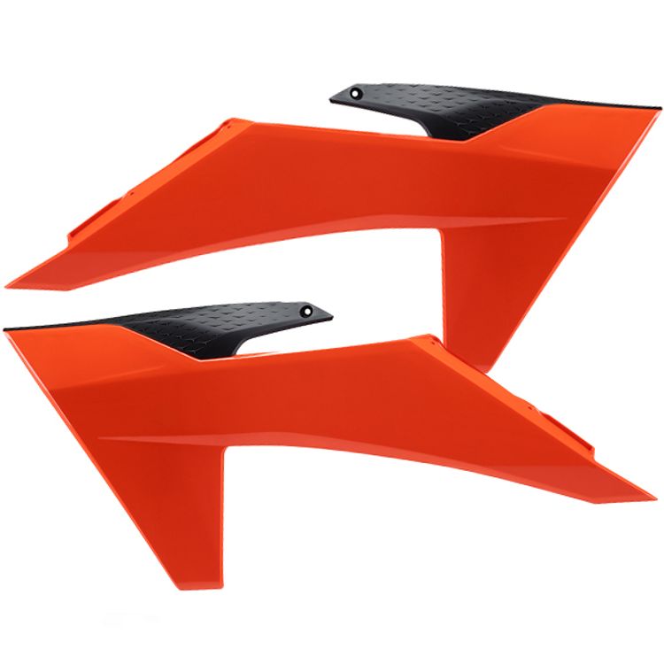 Acerbis Radiator Scoops KTM 2-Stroke 1998 Onwards Orange