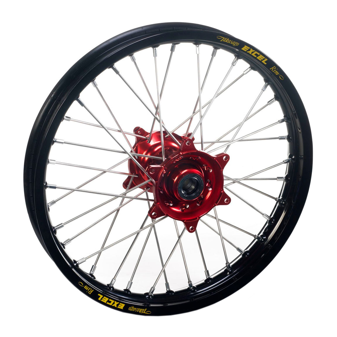 Haan Rear Wheel Black Rim/Red Hub (19 x 1.85) Fantic XX/XE125 XXF250 21-24