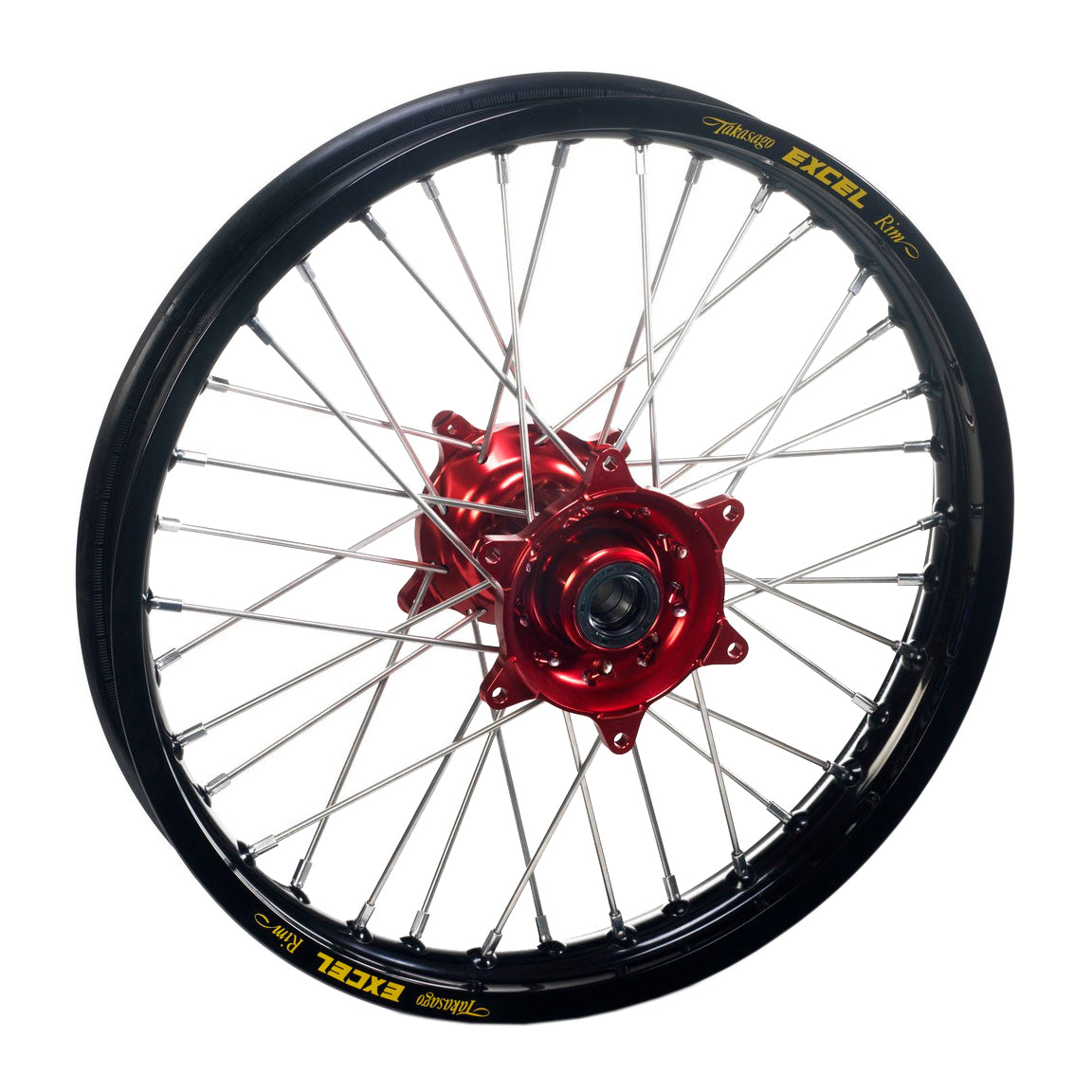 Haan Rear Wheel Black Rim/Red Hub (19 x 2.15) Fantic XX250/XXF450/XE125/XEF250-450 21-24