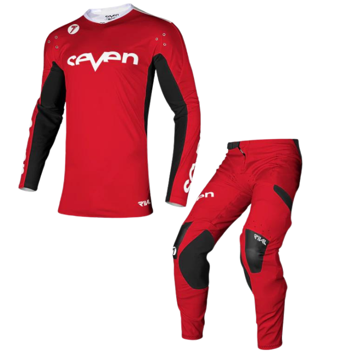 SEVEN MX 24.1 YOUTH RIVAL STAPLE RED KIT COMBO