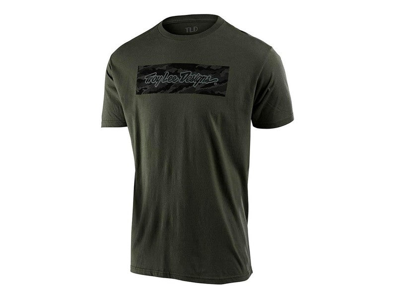 Troy Lee Designs Signature Block Camo Green T-Shirt