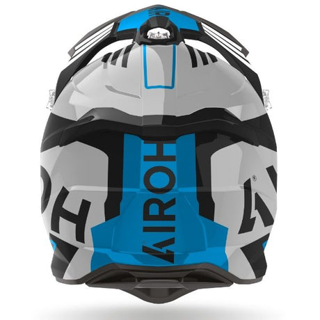 Airoh Strycker Brave Blue/Grey Gloss MX Helmet