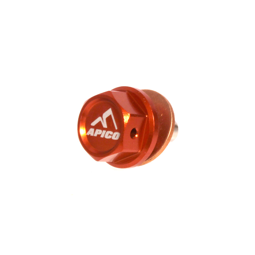 MAGNETIC SUMP DRAIN BOLT M10 X 10MM X 1.5 KTM/HUSKY SX50 02-08, SX65 03-08, SX/TC85 03-17 ORANGE