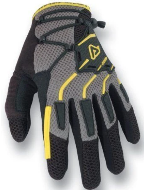 Acerbis Moto Korp Line Gloves Black - Small
