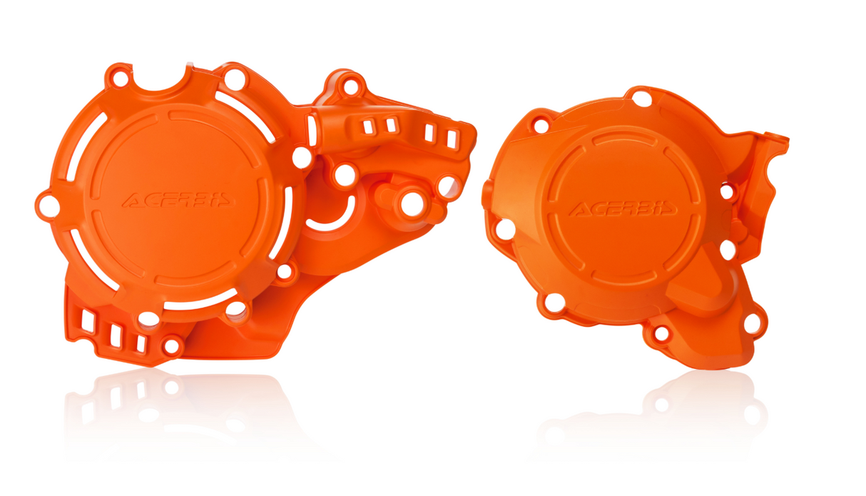 Acerbis X-Power Engine Cover Kit KTM / Husqvarna 2-Stroke 250 / 300 Orange