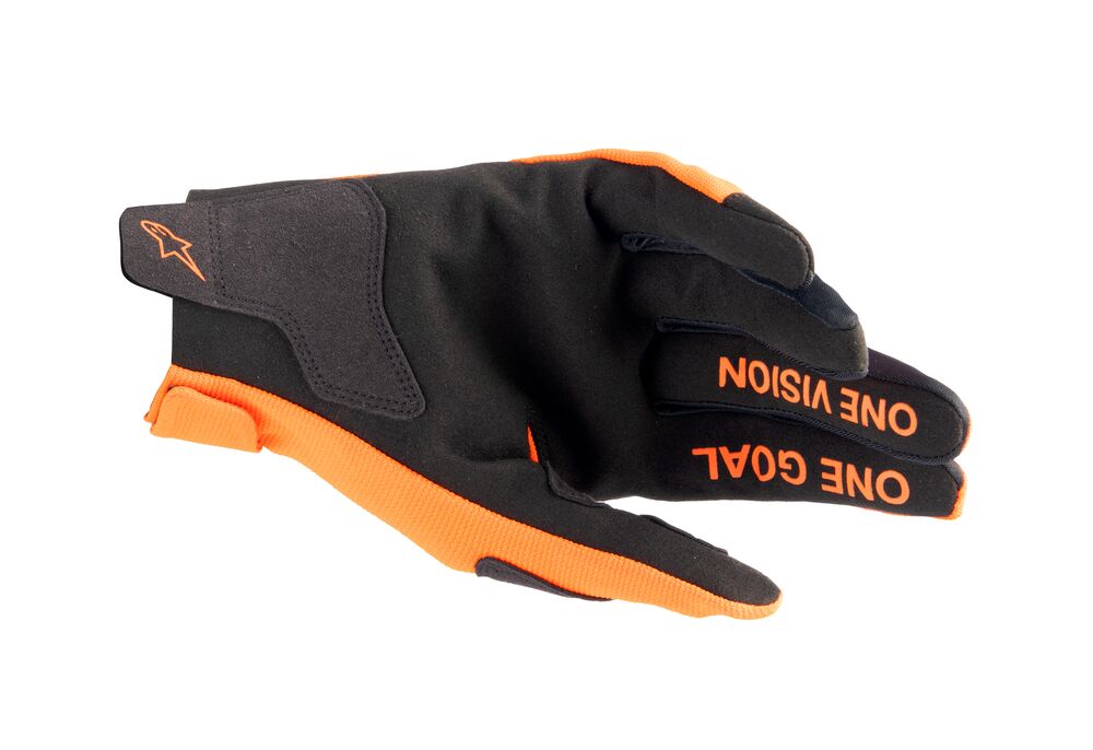 ALPINESTARS YOUTH RADAR HOT ORANGE BLACK GLOVES