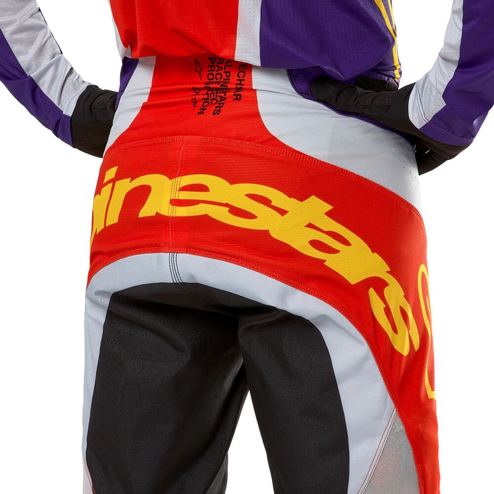 ALPINESTARS TECHSTAR OCURI HOT ORANGE PURPLE BLACK PANTS