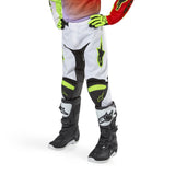 ALPINESTARS YOUTH RACER LUCENT WHITE NEON RED YELLOW FLUO PANTS