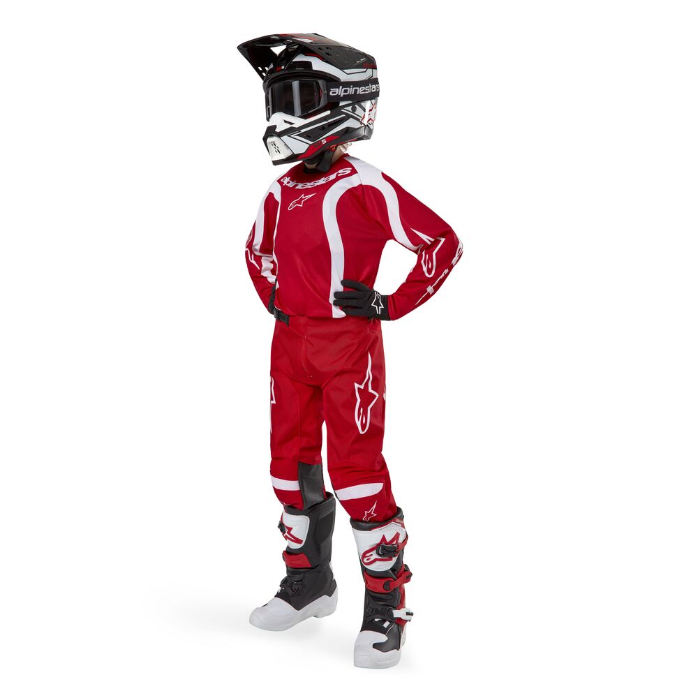 ALPINESTARS YOUTH RACER LURV MARS RED WHITE PANTS