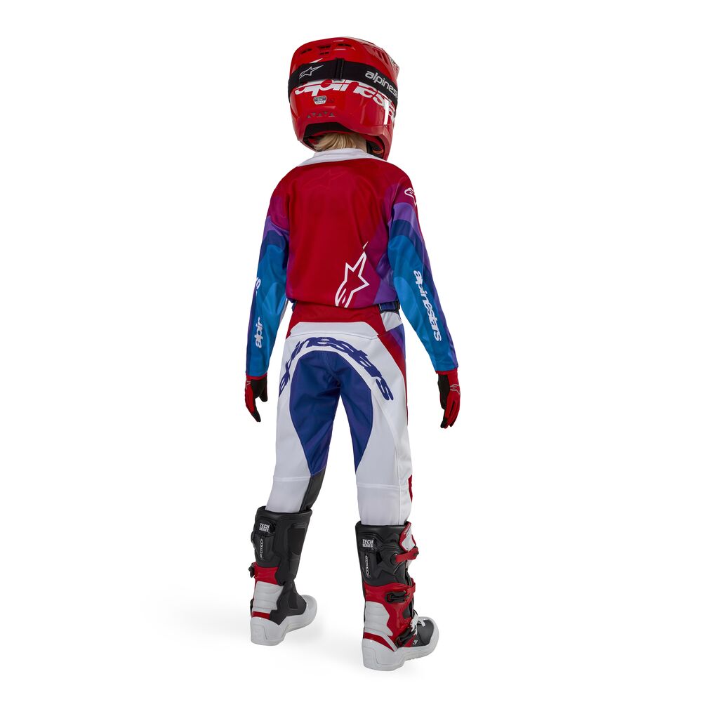 ALPINESTARS YOUTH RACER PNEUMA BLU MARS RED WHITE PANTS