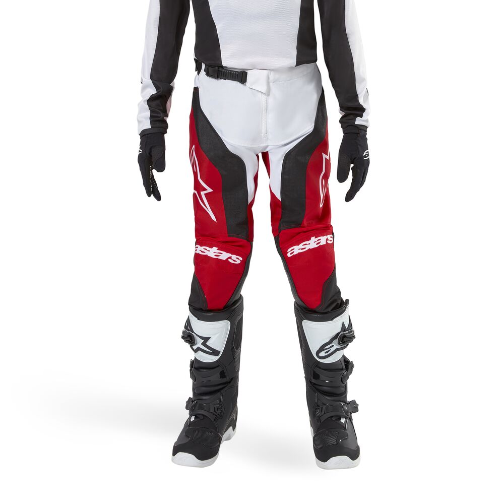 ALPINESTARS YOUTH RACER OCURI MARS RED WHITE BLACK PANTS