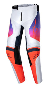 ALPINESTARS YOUTH RACER HOEN LIGHT GRAY HOT ORANGE BLACK KIT COMBO