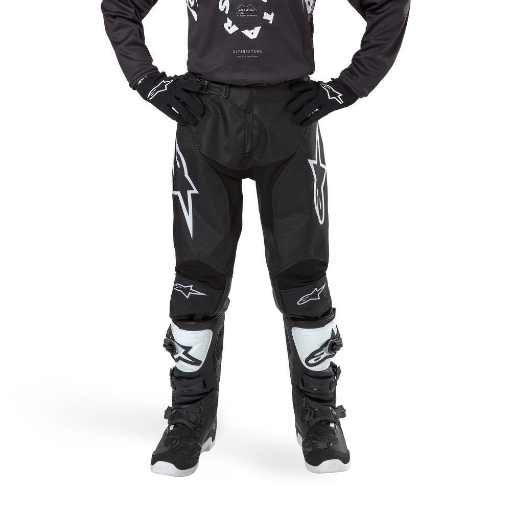 ALPINESTARS YOUTH RACER HANA BLACK WHITE PANTS