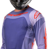 ALPINESTARS TECHSTAR OCURI PURPLE HOT ORANGE JERSEY