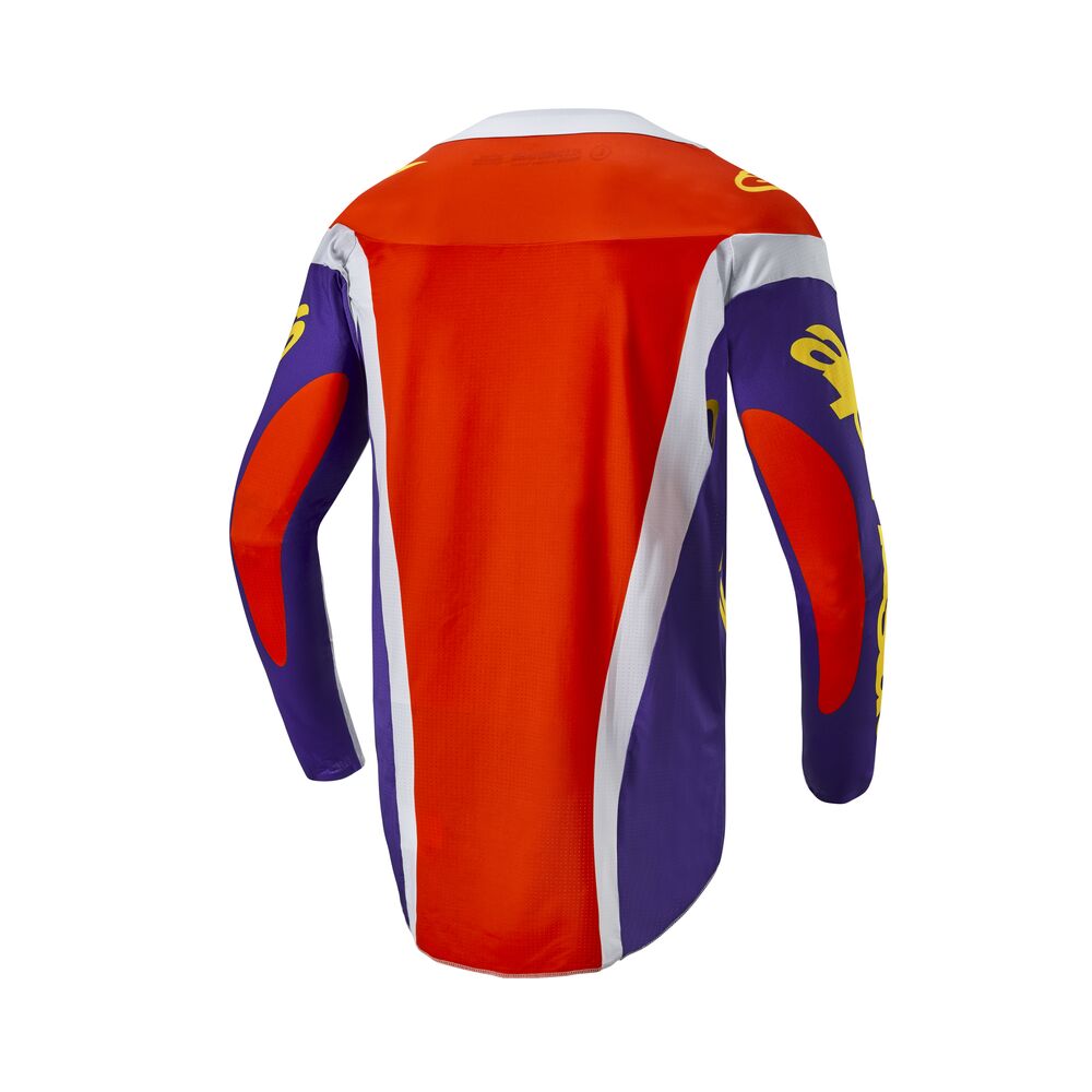 ALPINESTARS TECHSTAR OCURI HOT ORANGE PURPLE BLACK JERSEY