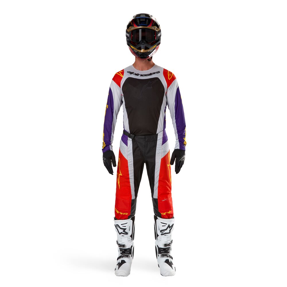 ALPINESTARS TECHSTAR OCURI HOT ORANGE PURPLE BLACK JERSEY